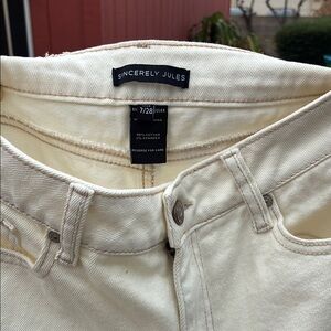 Sincerely Jules Cream Jeans